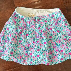 Lilly Pulitzer Vibrant Pink and Blue Mini Skirt